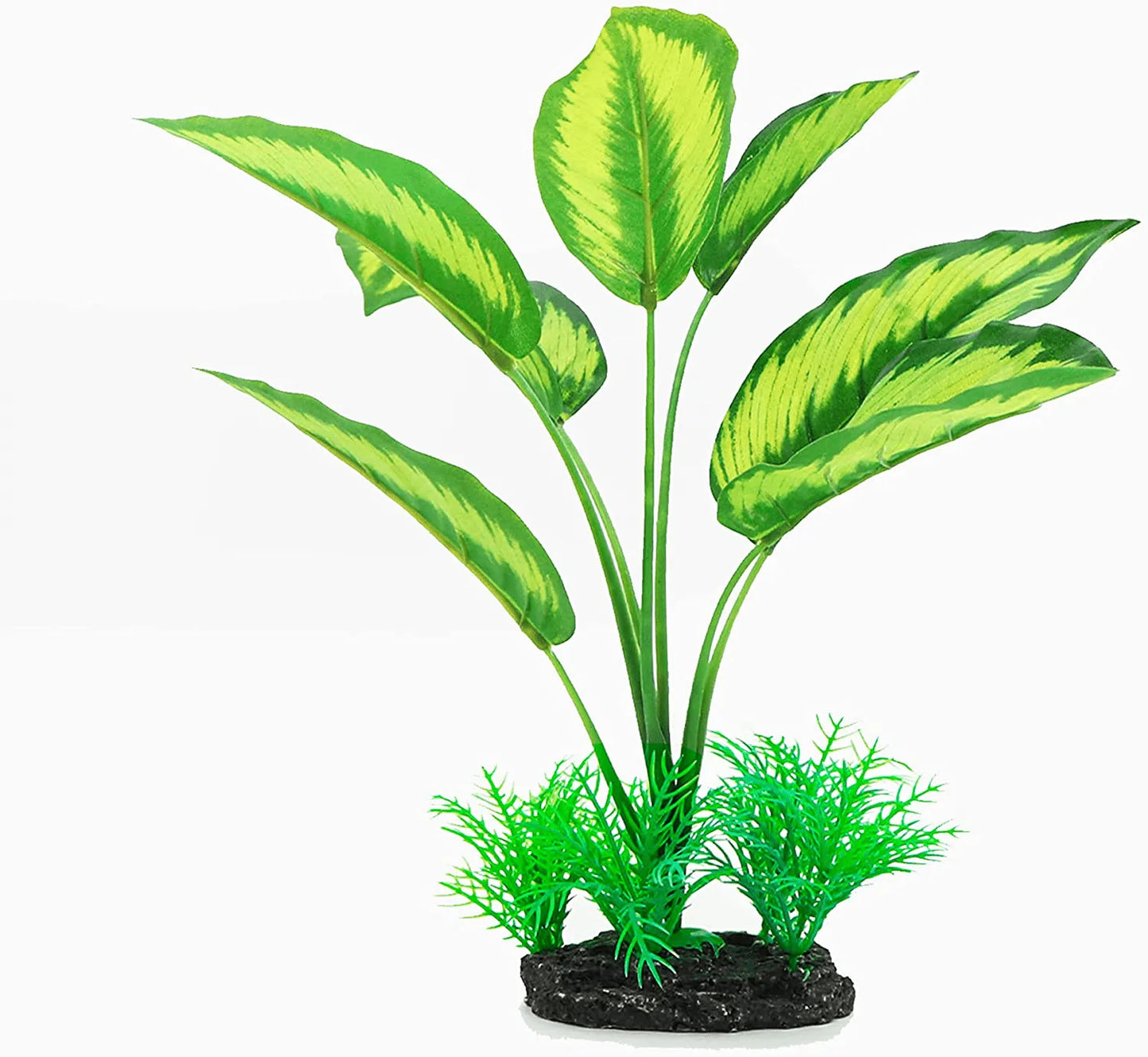 YOJOE Aquarium Plants Aquarium Decor Plastic Plants Fish Tank Decoration Aquarium Plant Set Green Plants, Aquarium Green Plants Set 5 Pieces Animals & Pet Supplies > Pet Supplies > Fish Supplies > Aquarium Decor YOJOE 12.2 in Green  