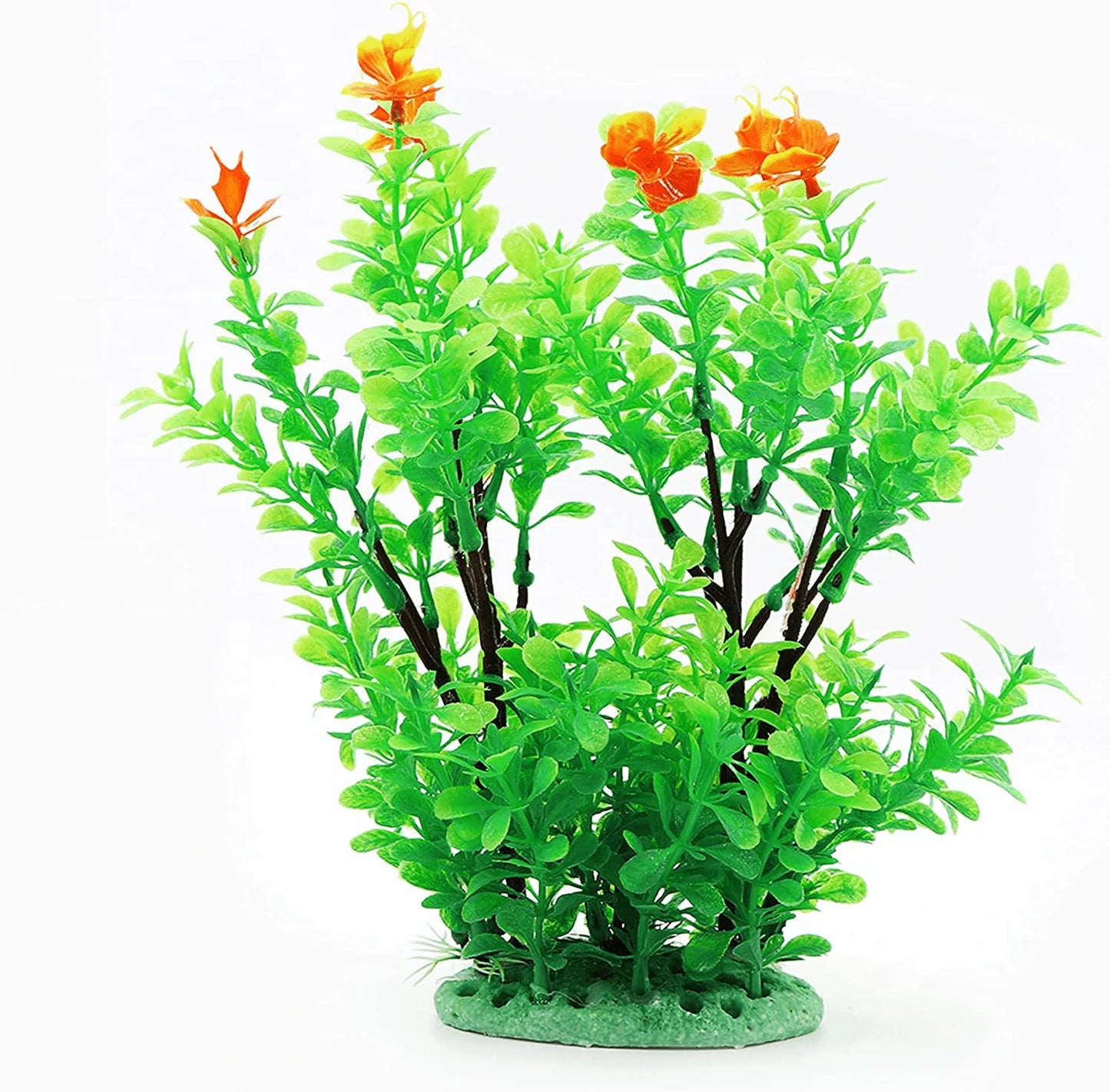 YOJOE Aquarium Plants Aquarium Decor Plastic Plants Fish Tank Decoration Aquarium Plant Set Green Plants, Aquarium Green Plants Set 5 Pieces Animals & Pet Supplies > Pet Supplies > Fish Supplies > Aquarium Decor YOJOE 7.0 in Flowers  