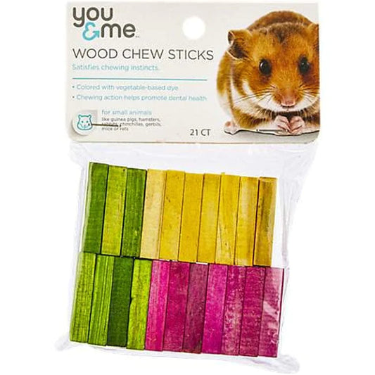 You & Me Wood Chew Sticks for Small Animals, 30 G (Pack of 1)