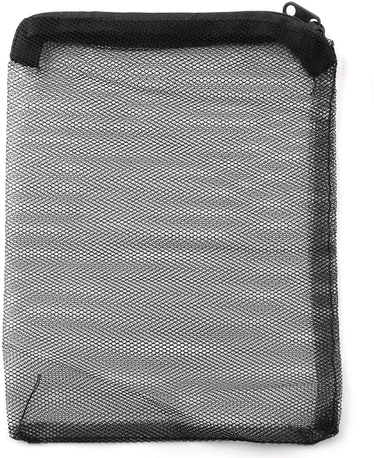Youliang 12Pcs Packing Bag Aquarium Fish Tank Filter Material Filter Bag 15X20Cm Media Mesh Filter Bags Reusable Net Bags with Black Zipper for Water Tank Filter and Fresh Water Tank