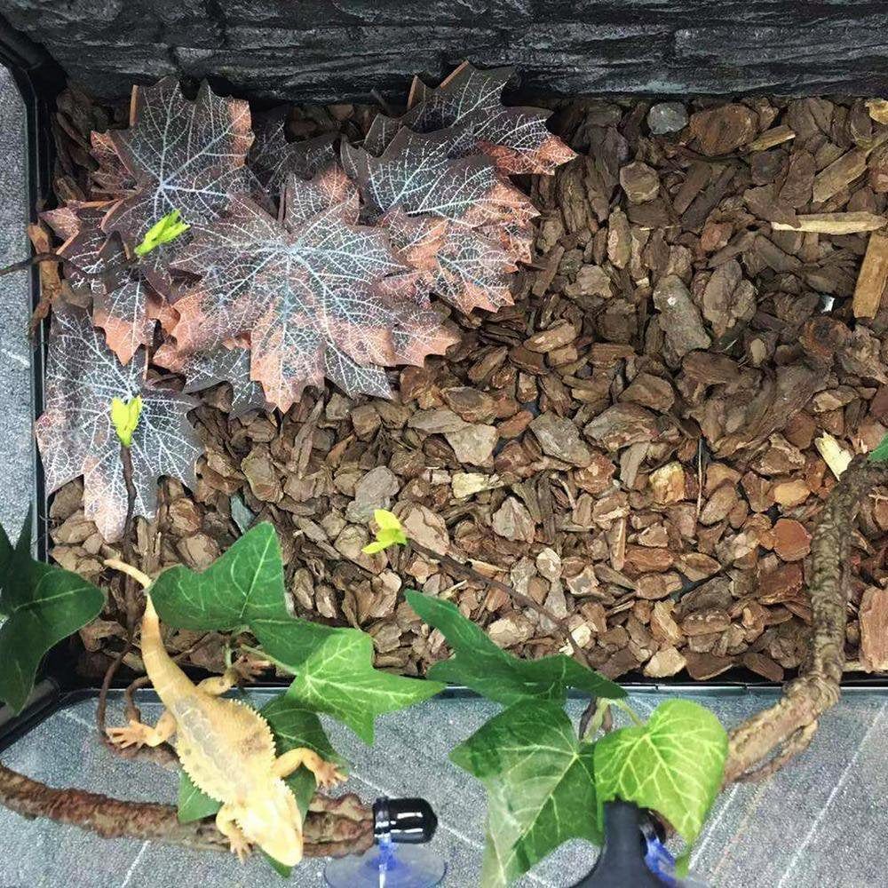 Younar 2Pcs Reptile Corner Branch Vines Plants Flexible Jungle Climbing Vine Habitat Decor Accessories for Climbing Lizard Bearded Dragon Chameleon Lizards Snakes 17.7In Well-Liked Animals & Pet Supplies > Pet Supplies > Small Animal Supplies > Small Animal Habitat Accessories Younar   