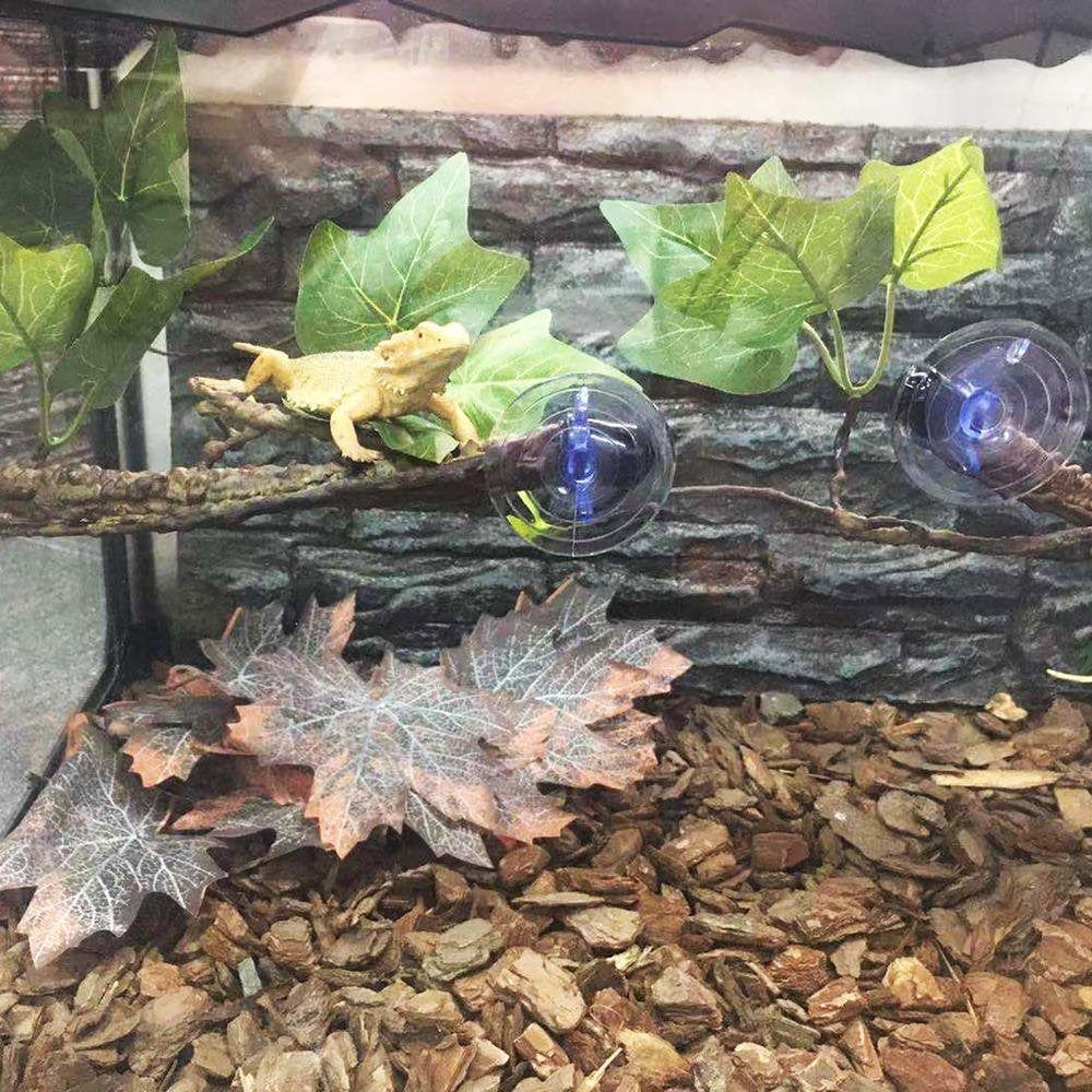 Younar 2Pcs Reptile Corner Branch Vines Plants Flexible Jungle Climbing Vine Habitat Decor Accessories for Climbing Lizard Bearded Dragon Chameleon Lizards Snakes 17.7In Well-Liked Animals & Pet Supplies > Pet Supplies > Small Animal Supplies > Small Animal Habitat Accessories Younar   