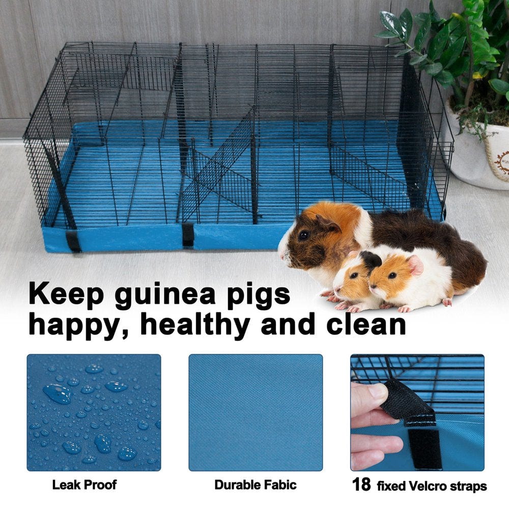 Younar Guinea Pig Cage Mat - Small Animal Bedding Hamster Bunny Washable Mat | Waterproof Reusable Cloth Liners for Guinea Pig Cage Animals & Pet Supplies > Pet Supplies > Small Animal Supplies > Small Animal Bedding Younar   