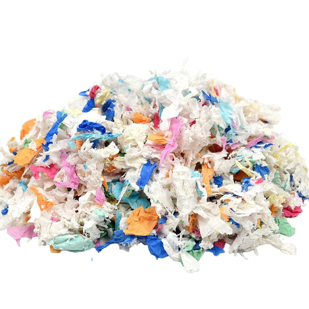 Younar Paper Bedding for Small Pet- Colorful Small Animal Bedding - Soft and Comfortable, Dust-Free for Hamsters, Rabbits, Guinea Pigs Animals & Pet Supplies > Pet Supplies > Small Animal Supplies > Small Animal Bedding Younar   