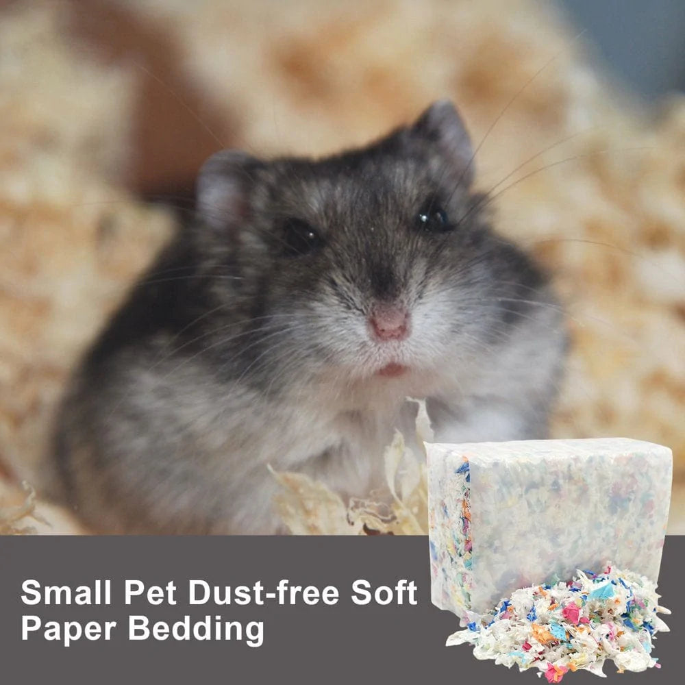 Younar Paper Bedding for Small Pet- Colorful Small Animal Bedding - Soft and Comfortable, Dust-Free for Hamsters, Rabbits, Guinea Pigs Animals & Pet Supplies > Pet Supplies > Small Animal Supplies > Small Animal Bedding Younar   
