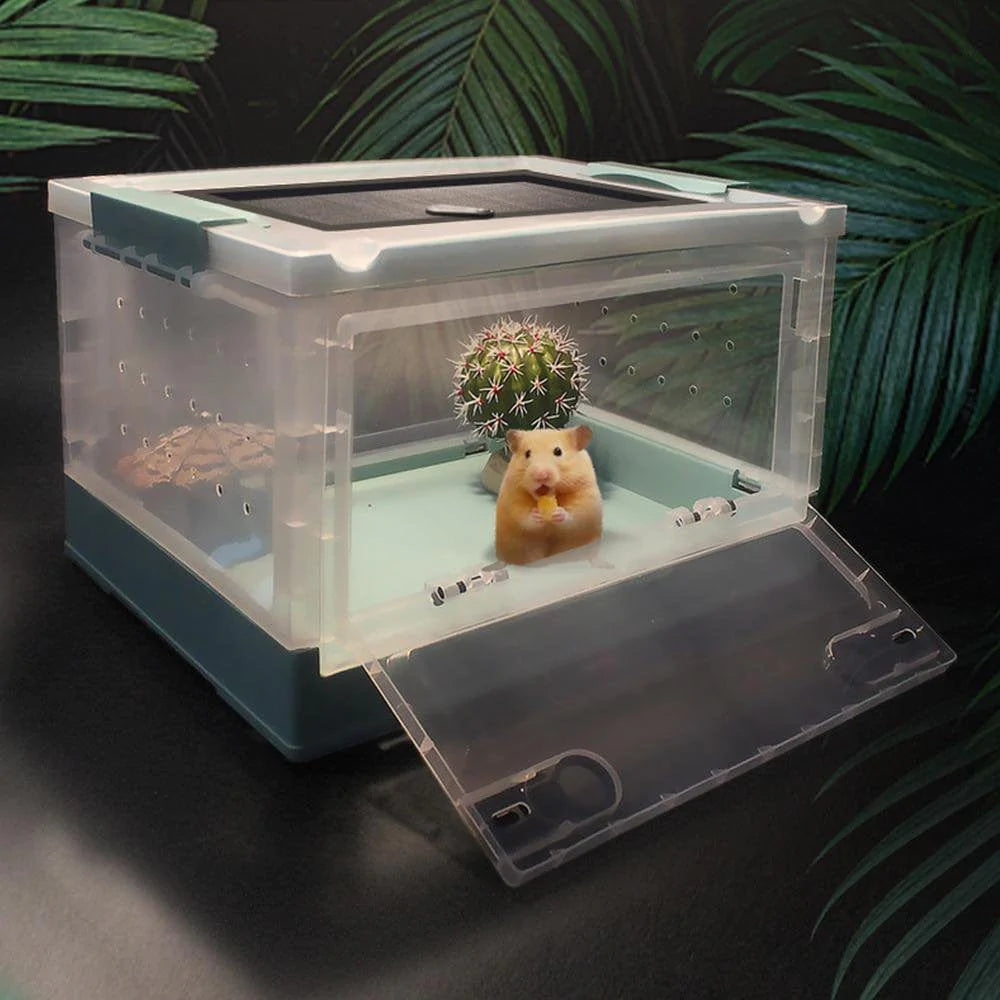 Younar Small Animal Breeding Box Easy to Clean Small Animal Habitat Pet Cage for Hedgehogs Hamsters Gerbils Spiders Snails Frogs Show Animals & Pet Supplies > Pet Supplies > Small Animal Supplies > Small Animal Habitats & Cages Younar   