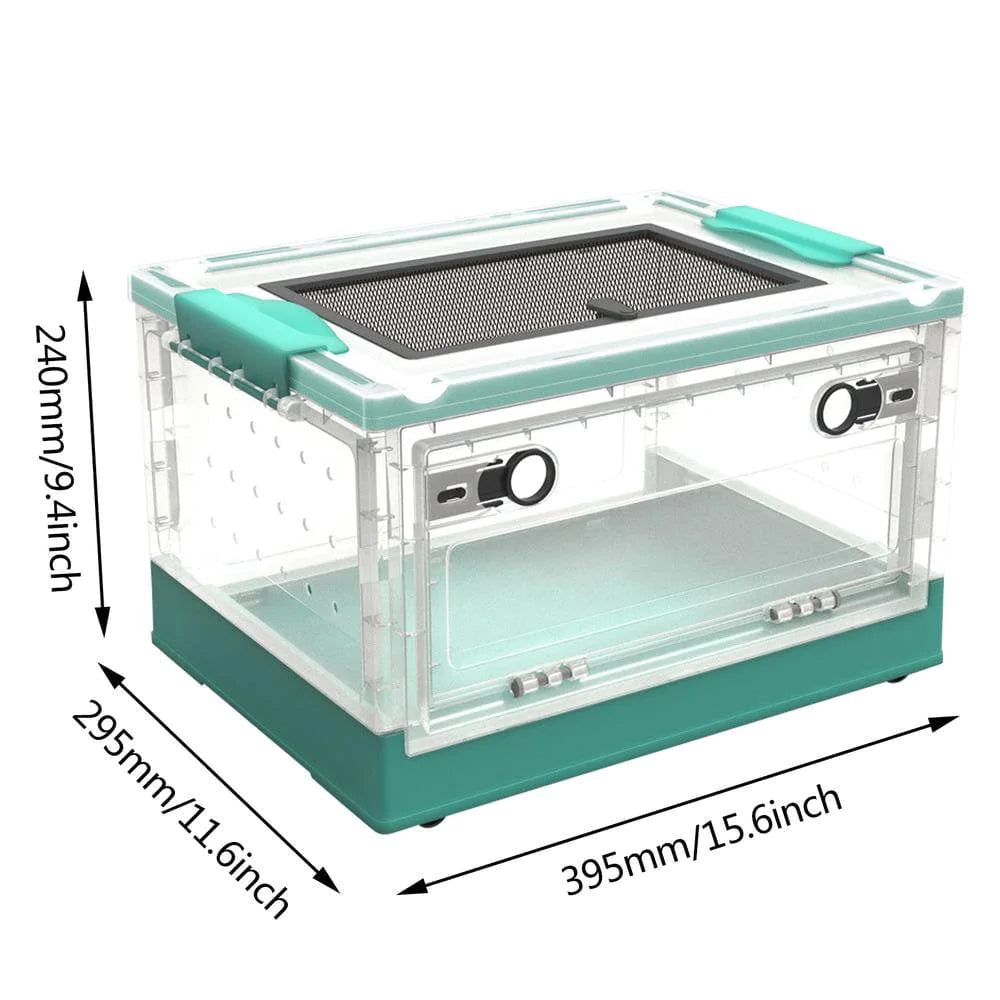 Younar Small Animal Breeding Box Easy to Clean Small Animal Habitat Pet Cage for Hedgehogs Hamsters Gerbils Spiders Snails Frogs Show Animals & Pet Supplies > Pet Supplies > Small Animal Supplies > Small Animal Habitats & Cages Younar   