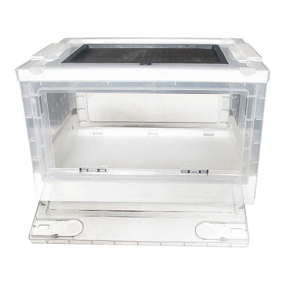 Younar Small Animal Breeding Box Easy to Clean Small Animal Habitat Pet Cage for Hedgehogs Hamsters Gerbils Spiders Snails Frogs Show Animals & Pet Supplies > Pet Supplies > Small Animal Supplies > Small Animal Habitats & Cages Younar White  