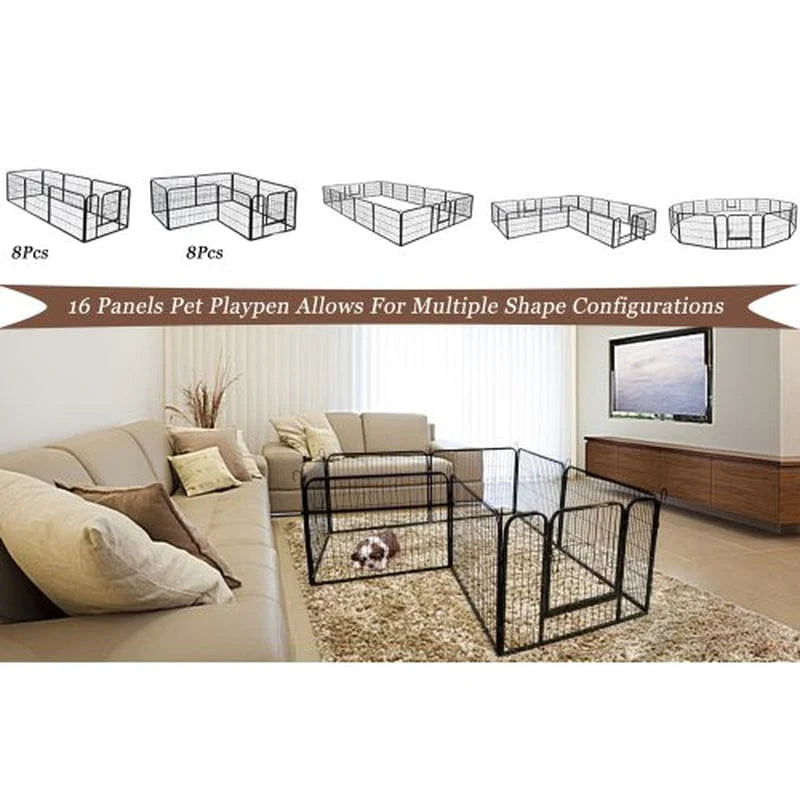 Yousheng High Quality Wholesale Cheap Best Large Indoor Metal Puppy Dog Run Fence / Iron Pet Dog Playpen Animals & Pet Supplies > Pet Supplies > Dog Supplies > Dog Kennels & Runs Yousheng   