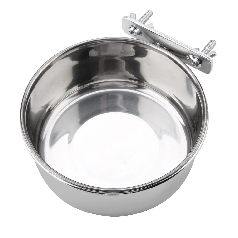 YOUTHINK Parrots Feeder,Stainless Steel Food Water Feeding Bowl Parakeet Feeder Bird Cage Accessory, Parrots Food Feeder Animals & Pet Supplies > Pet Supplies > Bird Supplies > Bird Cage Accessories WL   
