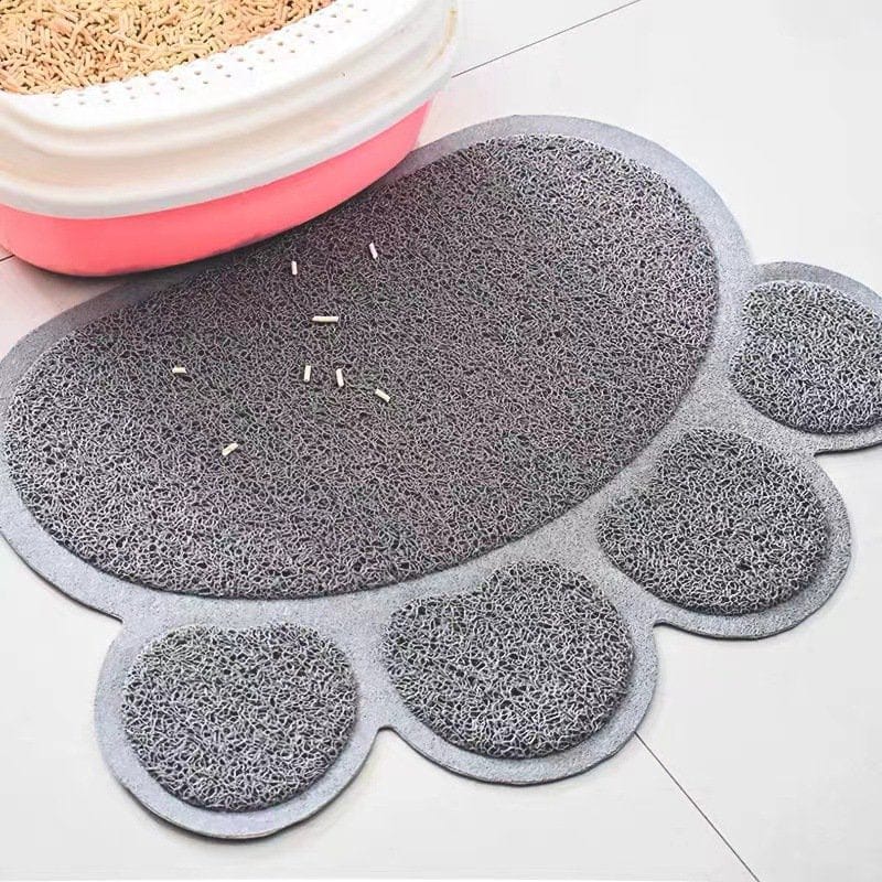 Yozhu Litter Box Mat Cat Litter Mat Dish Food Feeding Bowl Cleaning Mat 30*40Cm (Grey) Animals & Pet Supplies > Pet Supplies > Cat Supplies > Cat Litter Box Mats Yozhu   