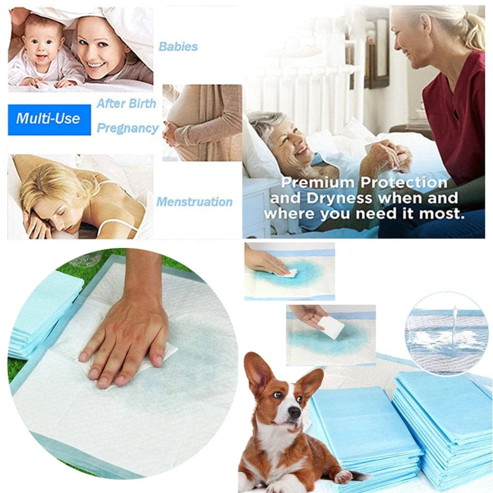 YUEHAO Pet Supplies Thickening Pets Diapers Pet Indoor Toilet Training Pad Pads Absorbent Mat Animals & Pet Supplies > Pet Supplies > Dog Supplies > Dog Diaper Pads & Liners YUEHAO   