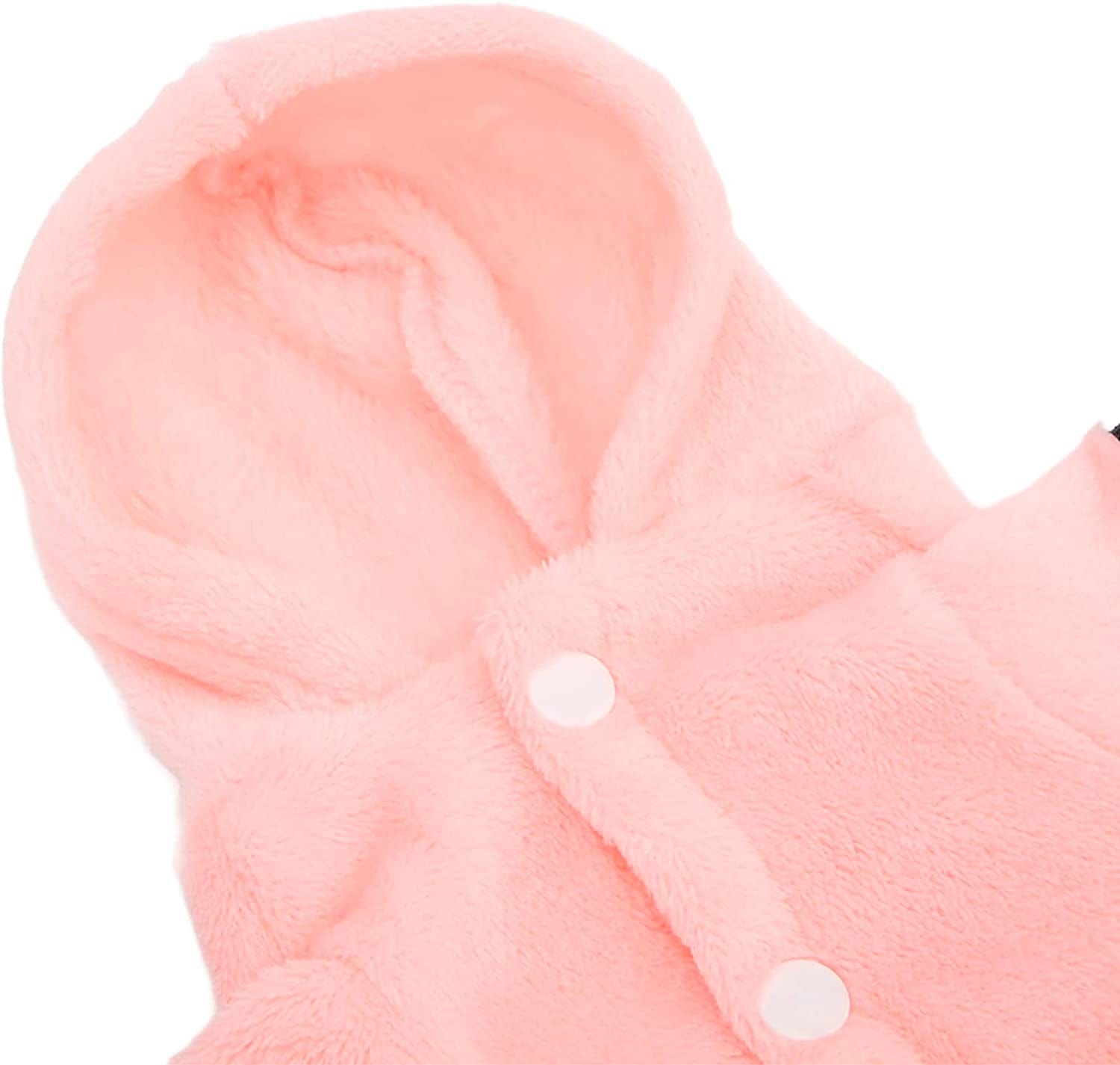 Yuehuam Dog Bathrobe, Pet Pajama with Hood, Luxury Soft Cotton Hooded Bathrobe Quick Drying and Super Absorbent Dog Bath Robe Towel Soft Pet Nightwear for Puppy Small Dogs Cats, Pink(Medium) Animals & Pet Supplies > Pet Supplies > Dog Supplies > Dog Apparel Yuehuam   