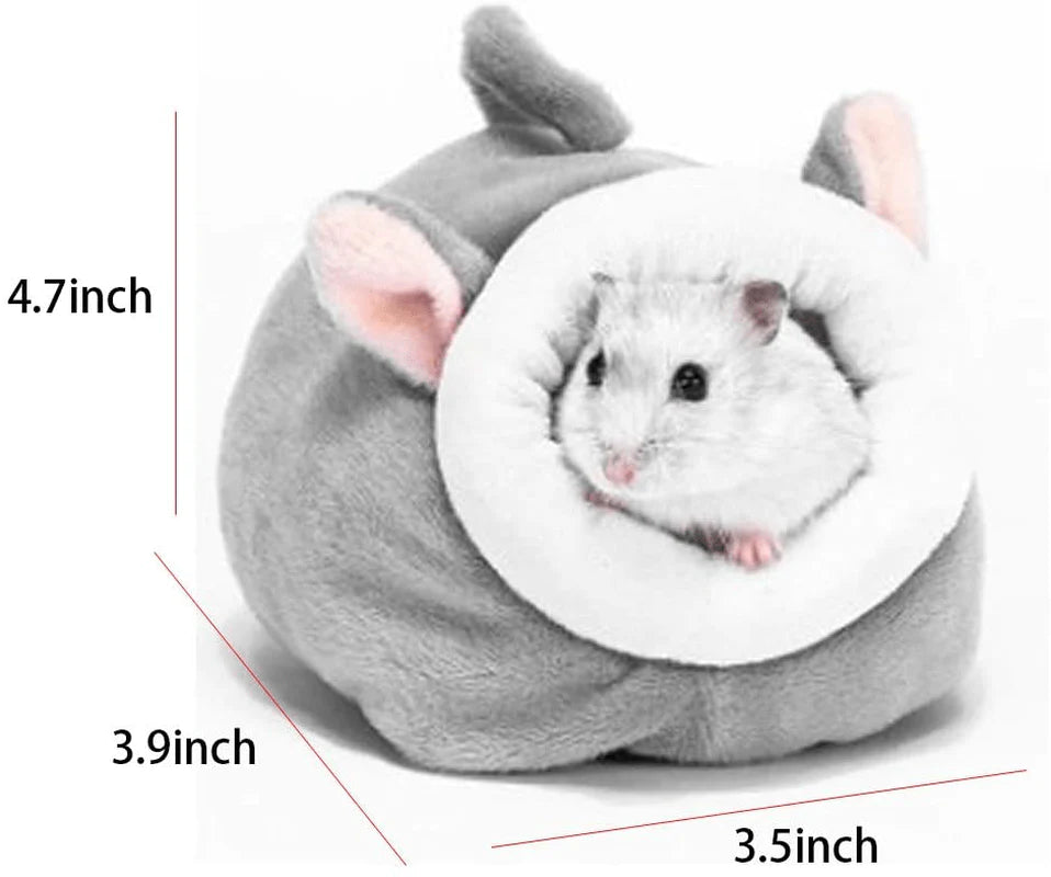 YUEKUA Bed House Soft Hamster House Bed, Cotton Nest and Cushion, Small Pet Animal Habitat Warm Nest Bed Accessories for Hamsters, Guinea Pigs, Hedgehogs