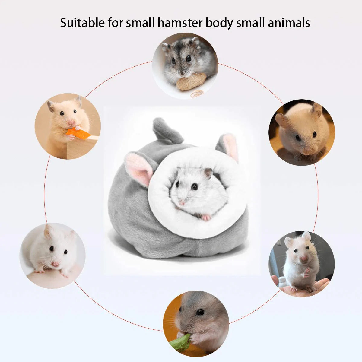 YUEKUA Bed House Soft Hamster House Bed, Cotton Nest and Cushion, Small Pet Animal Habitat Warm Nest Bed Accessories for Hamsters, Guinea Pigs, Hedgehogs Animals & Pet Supplies > Pet Supplies > Small Animal Supplies > Small Animal Habitat Accessories YUEKUA   
