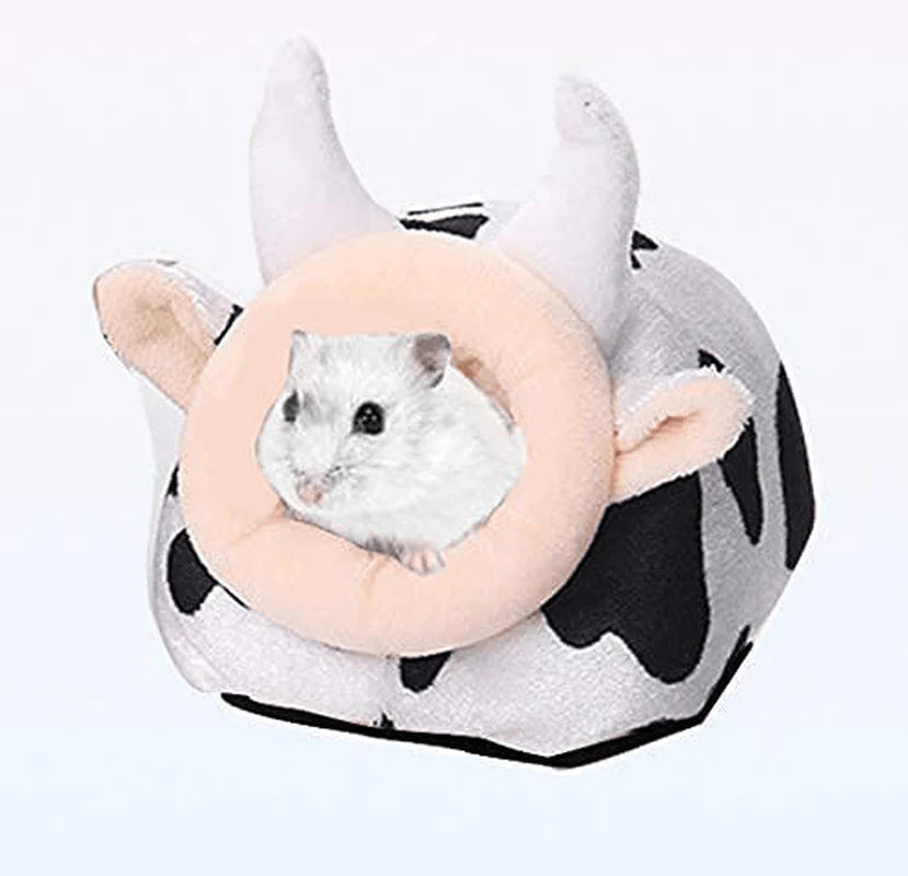 YUEKUA Bed House Soft Hamster House Bed Cotton Nest and Cushion