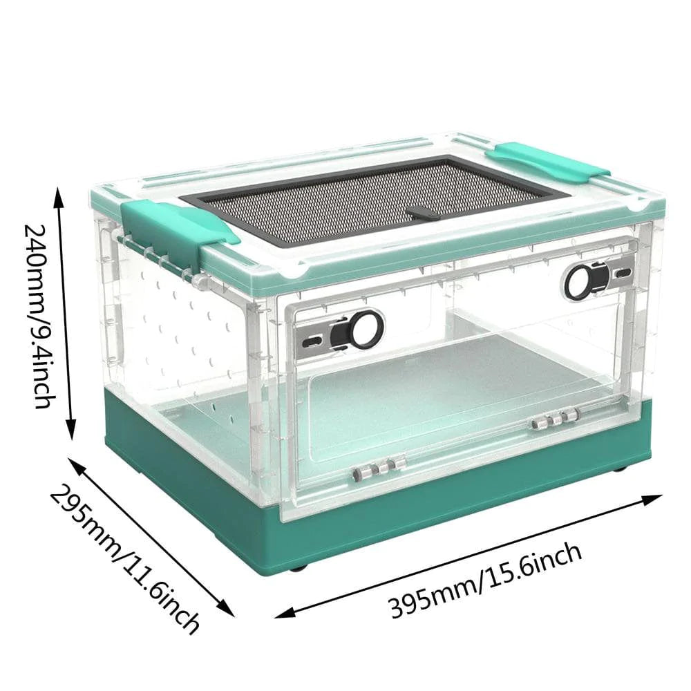Yungwalm Small Animal Breeding Box Easy to Clean Small Animal Habitat Pet Cage for Hedgehogs Hamsters Gerbils Spiders Snails Frogs Usefulness Animals & Pet Supplies > Pet Supplies > Small Animal Supplies > Small Animal Habitats & Cages Yungwalm   