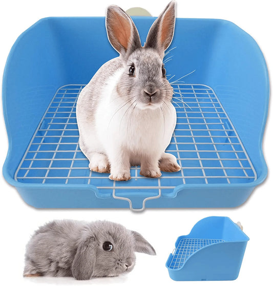 Yunhoo Rabbit Litter Box, Bunny Litter Box, Litter Box for Rabbit Guinea Pig Litter Box Large Rabbit Litter Box for Hamster, Adult Guinea Pigs, Chinchilla, Ferret, Small Animals Animals & Pet Supplies > Pet Supplies > Small Animal Supplies > Small Animal Bedding Yunhoo   