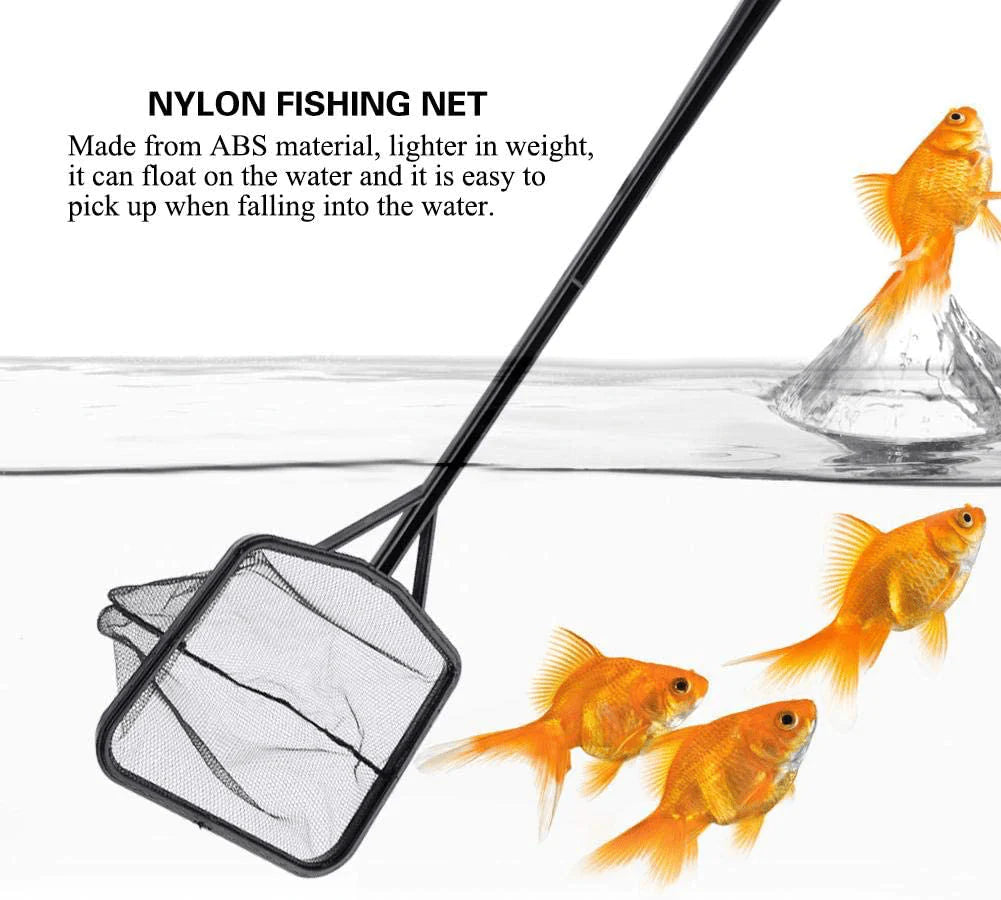Yutiny Aquarium Fish Net Lightweight Nylon Meshy Fishing Net Fish