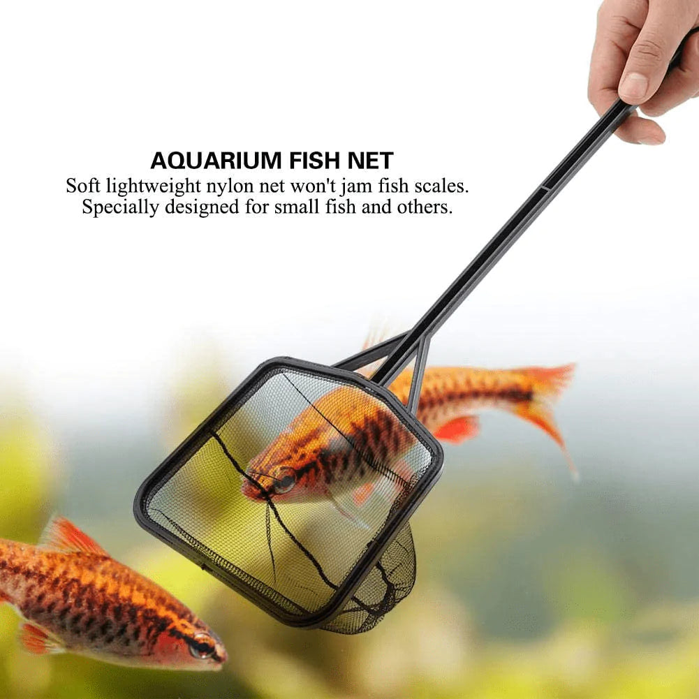 Fish Landing Net, Aquarium Fish Net Long Handle Square Aquarium Fish T –  KOL PET