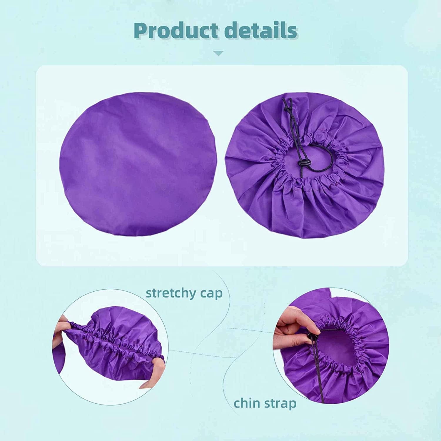 YUYUSO 2 Pack Dog Shower Cap Bath Cap Waterproof Shower Hat for Washing Raining Dogs Ear Prevention Cover Guard Animals & Pet Supplies > Pet Supplies > Dog Supplies > Dog Apparel yuyuso   