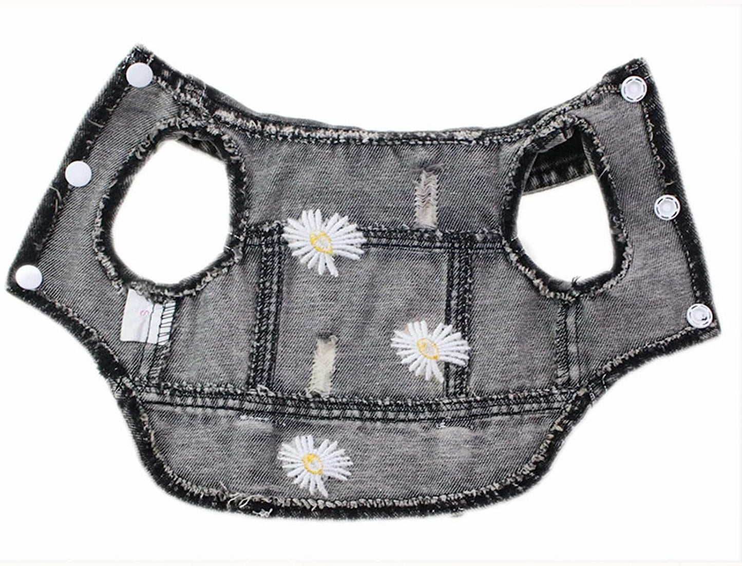 YZHZIIR Dog Jean Jacket,Machine Washable Pet Clothes Puppy Denim T-Shirt Coat Small Medium Dogs Lapel Vests Classic Hoodies Clothing for Chihuahua Yorkies Cowboy Vest Dog Dress Animals & Pet Supplies > Pet Supplies > Dog Supplies > Dog Apparel YZHZIIR   