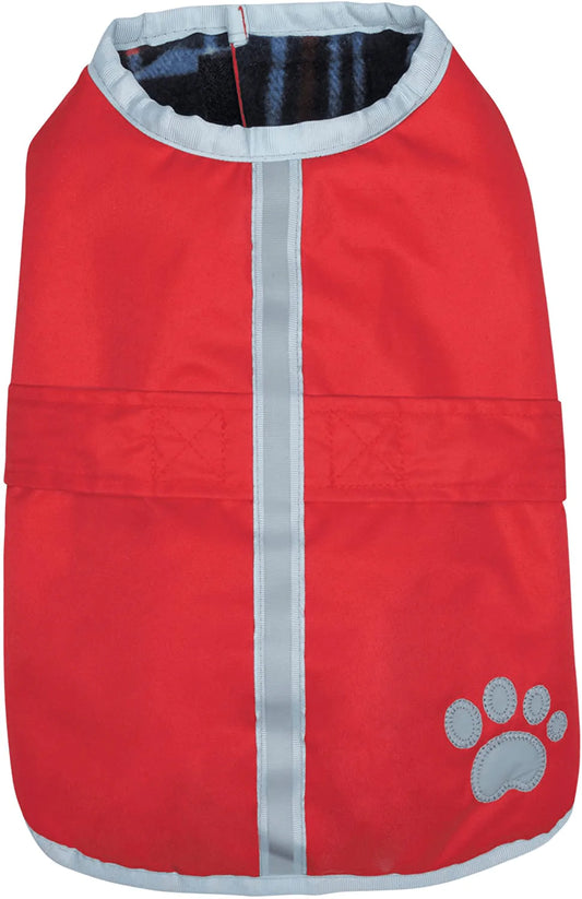 Zack & Zoey Polyester Nor'Easter Dog Blanket Coat Animals & Pet Supplies > Pet Supplies > Dog Supplies > Dog Apparel Zack & Zoey Red 1 Large