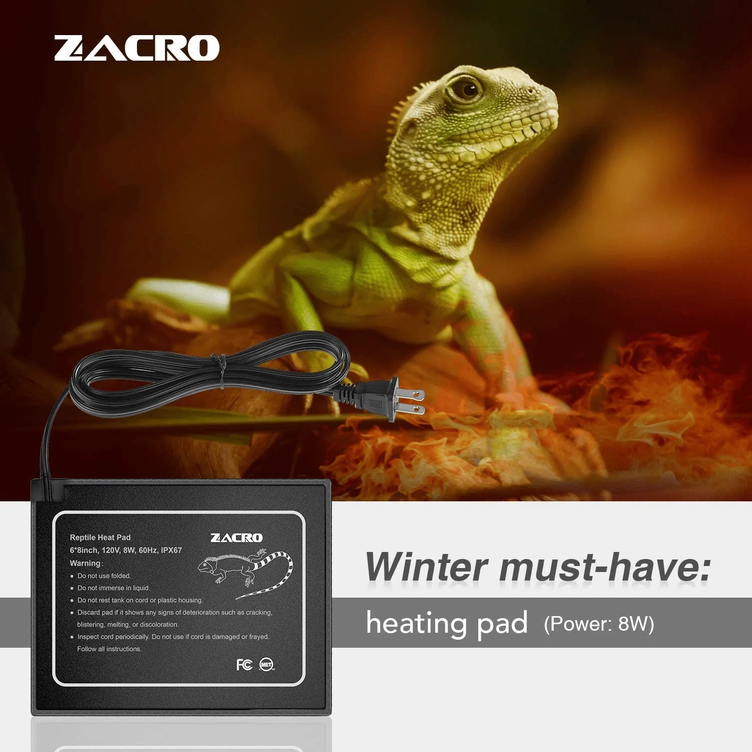 Zacro reptile clearance heat lamp