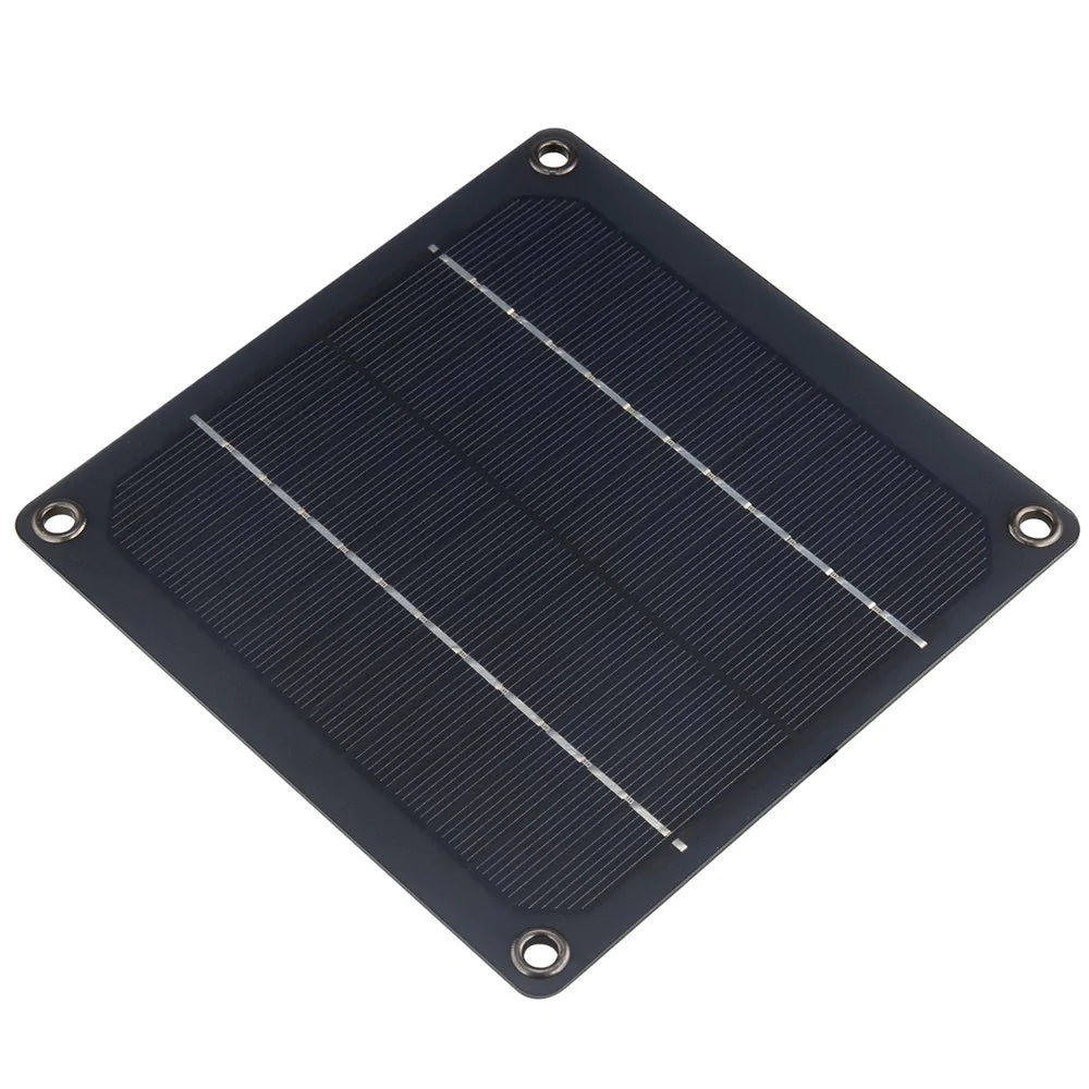 ZALAGA 3W Solar Exhaust Fan Outdoor Portable 2000(R/Min) High-Speed Solar Exhaust Fan for Greenhouse Pet House Kennel Cooling Animals & Pet Supplies > Pet Supplies > Dog Supplies > Dog Kennels & Runs ZALAGA   