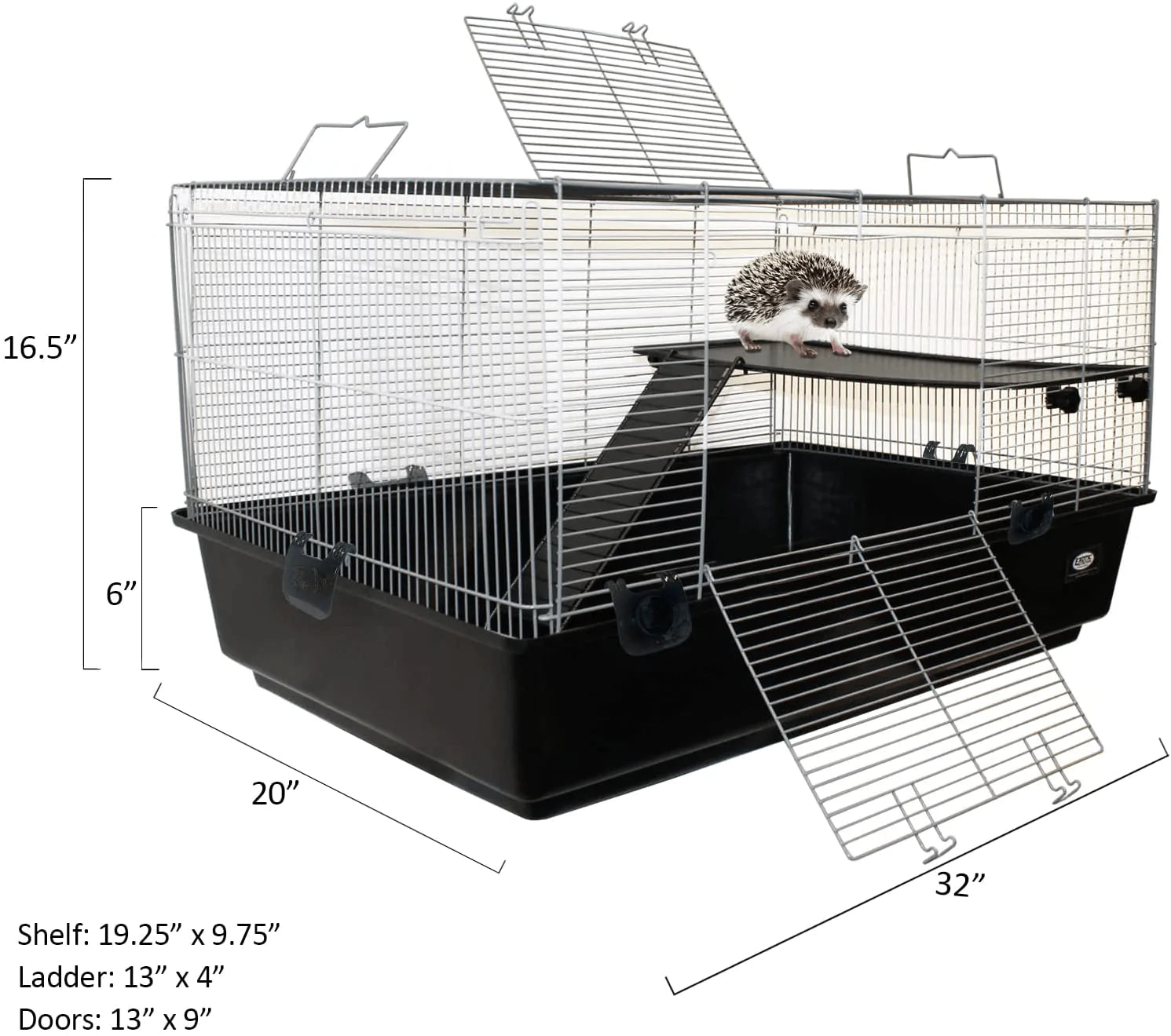 Zanzibar Cage - Durable Spacious Pet Habitat - Hedgehogs, Guinea Pigs, Small Rabbits, Syrian Hamsters, Degus, Tortoises, Lizards and Other Small Pets Animals & Pet Supplies > Pet Supplies > Small Animal Supplies > Small Animal Habitats & Cages Exotic Nutrition   