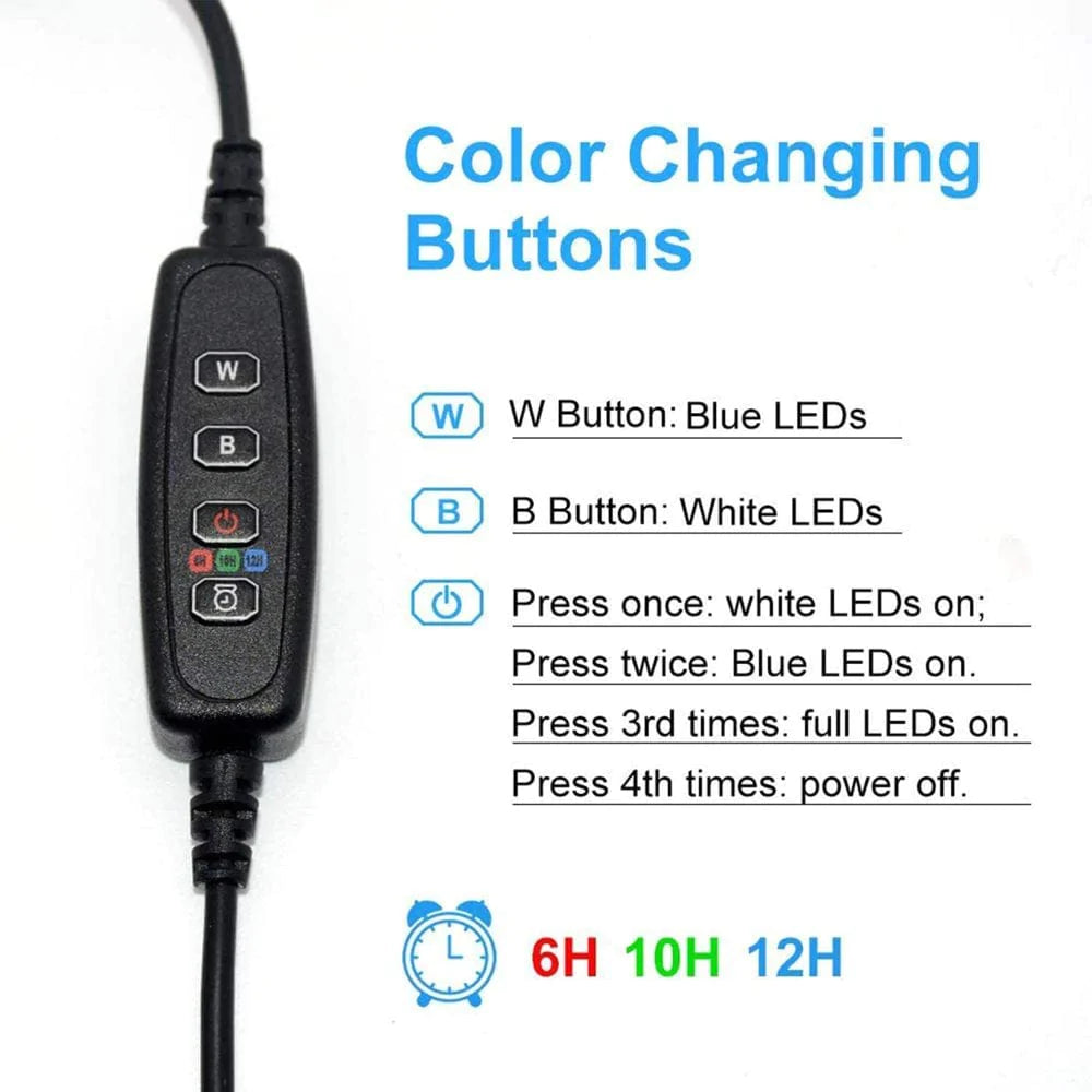 Zeiger Full Spectrum Tank Light 42 - 52 Inch LED Aquarium Lighting Dimming Timing Control Hood Lamp for Freshwater Marine Plant Decorations Light 50 65 75 Gallon Animals & Pet Supplies > Pet Supplies > Fish Supplies > Aquarium Lighting Zeiger   