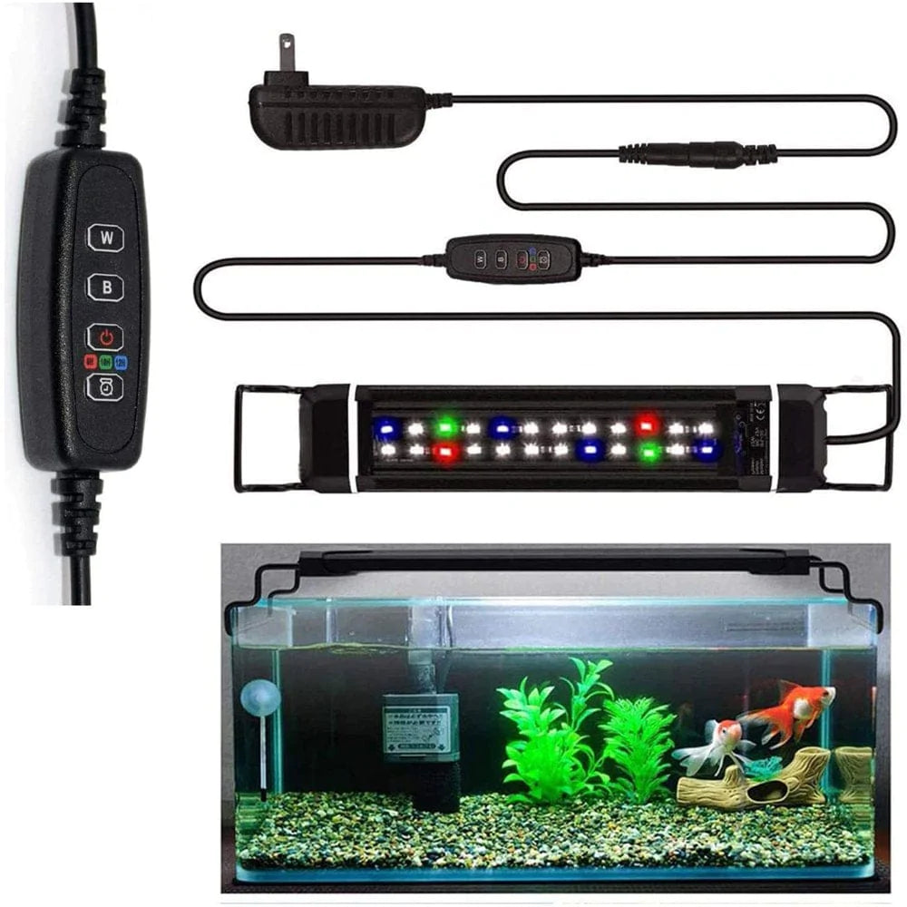 Zeiger Full Spectrum Tank Light 42 - 52 Inch LED Aquarium Lighting Dimming Timing Control Hood Lamp for Freshwater Marine Plant Decorations Light 50 65 75 Gallon Animals & Pet Supplies > Pet Supplies > Fish Supplies > Aquarium Lighting Zeiger Full Spectrum 11-18 Inch Dimming Timing Control  