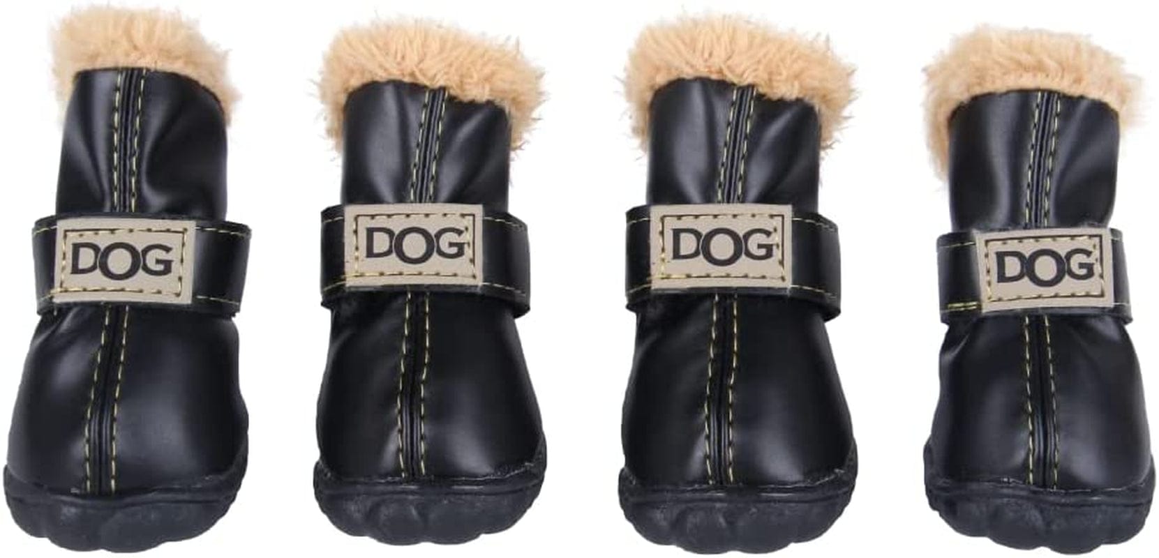 ZEKOO Dog Shoes for Winter Snow Dog Boots anti Slip Waterproof Paw Protectors for Small Dogs Puppy Booties Soft Rubber Sole Sneaker(Size 3, Brown) Animals & Pet Supplies > Pet Supplies > Dog Supplies > Dog Apparel ZEKOO Black 3 