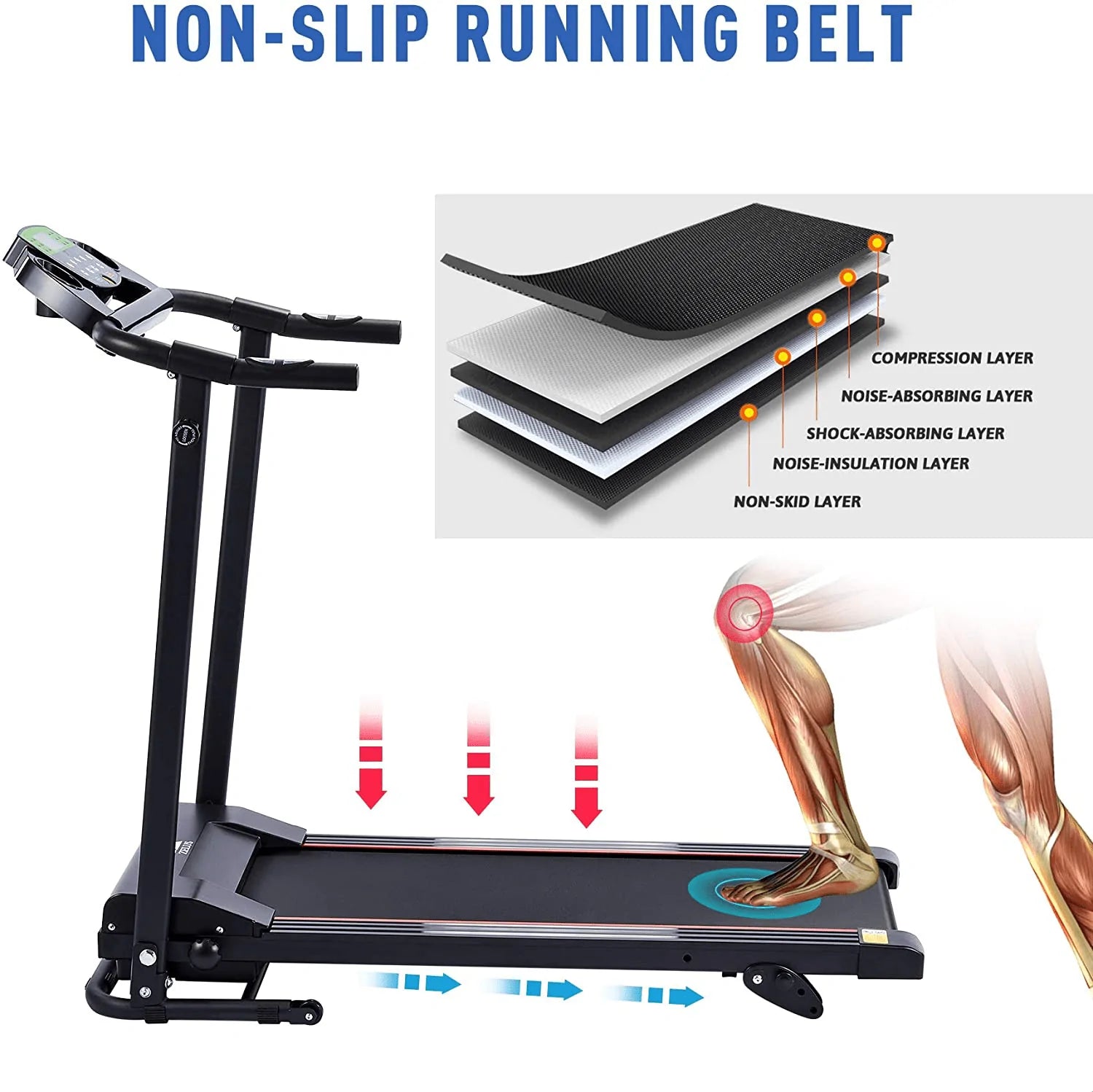 ZELUS Folding Treadmill for Home or Office | Home Gym Exercise Equipment for Cardio Training up to 6.2Mph | Home Treadmill with Free Sports, Heart Rate Monitor, 240Lb Capacity Animals & Pet Supplies > Pet Supplies > Dog Supplies > Dog Treadmills Z ZELUS   