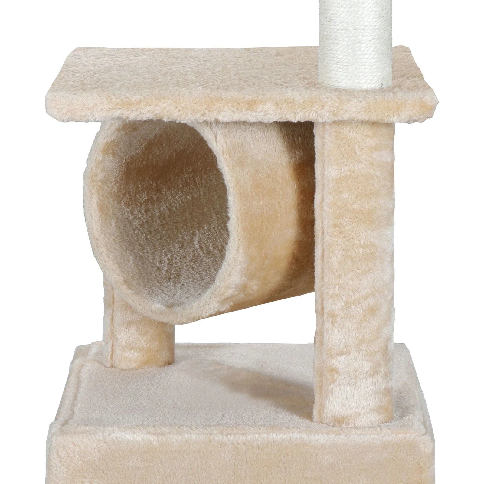 Zenstyle 36" Cat Tree Activity Climber Tower with Plush Perch and Sisal Post for Kittens, Pet Kitty Play House Furniture
