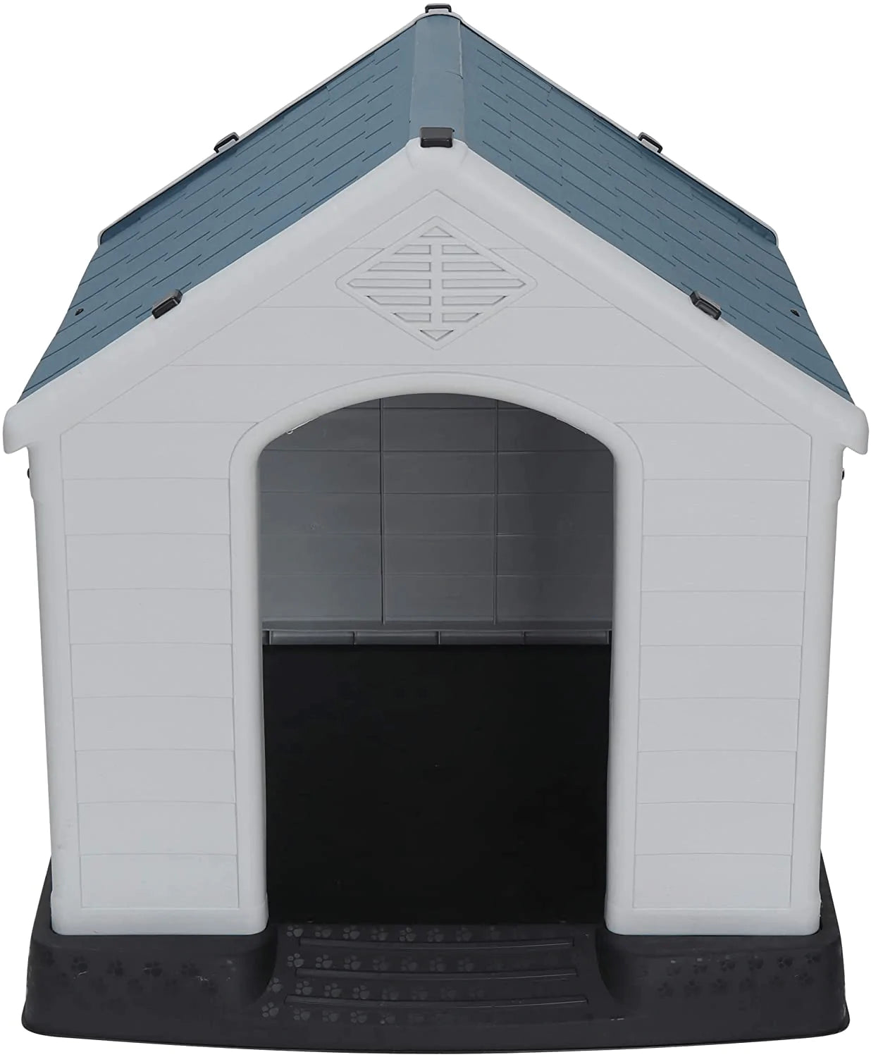Zenstyle Dog House Medium/Small Pet Kennel Waterproof & Ventilate Shed with Air Vents & Elevated Floor for Outdoor & Indoor