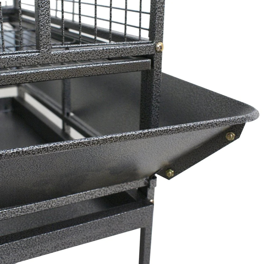 ZENSTYLE Large Space Bird Cage with Rolling Stand Metal Frame 68"H, Black Animals & Pet Supplies > Pet Supplies > Bird Supplies > Bird Cages & Stands ZENSTYLE   