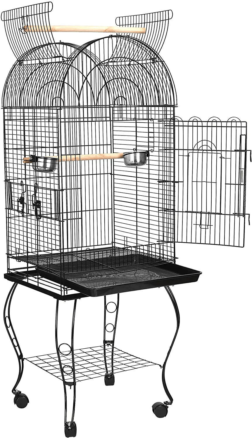 ZENY 63.5'' Large Bird Cage Dome Open Top Parrot Cockatiel Sun Parakee –  KOL PET