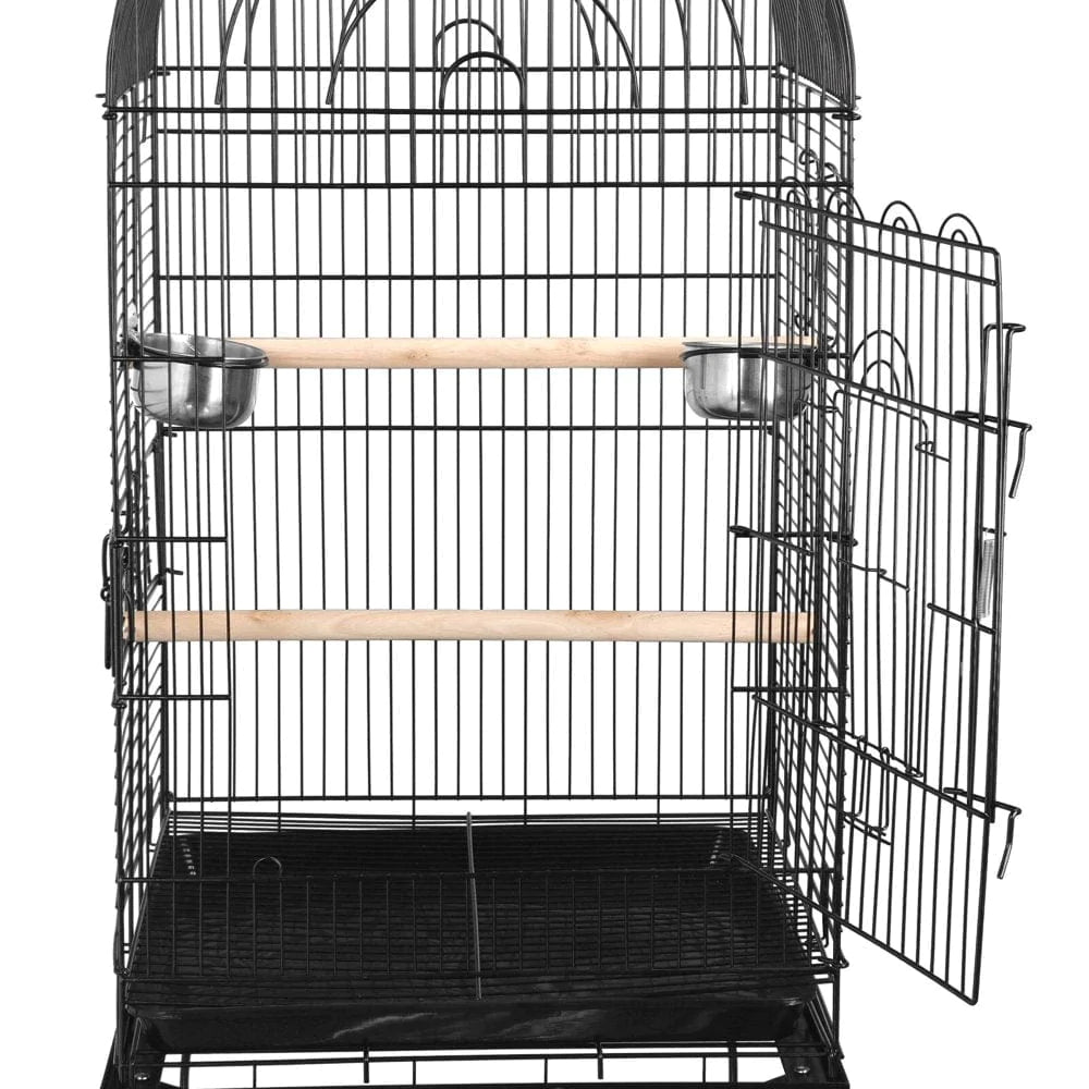 ZENY 63.9" Rolling Dome Bird Cage Open Top Quaker Parrot with Detachable Stand Animals & Pet Supplies > Pet Supplies > Bird Supplies > Bird Cages & Stands Segawe   