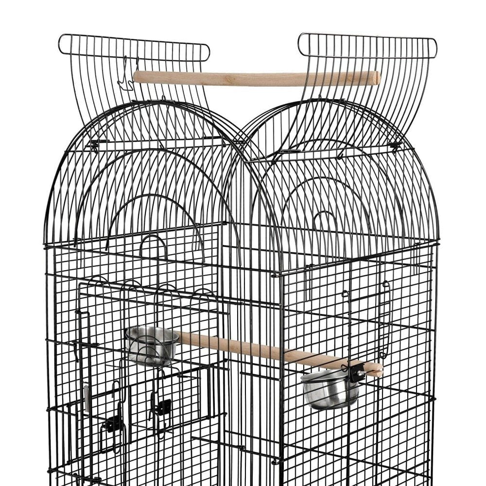 ZENY 63.9" Rolling Dome Bird Cage Open Top Quaker Parrot with Detachable Stand Animals & Pet Supplies > Pet Supplies > Bird Supplies > Bird Cages & Stands Segawe   