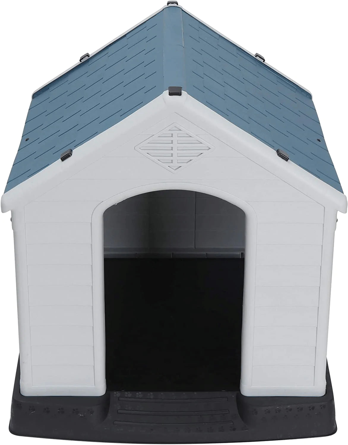 ZENY Plastic Dog House - Water Resistant Dog Kennel for Small to Medium Sized Dogs All Weather Indoor Outdoor Doghouse Puppy Shelter