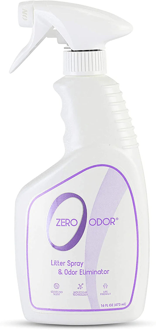 Zero Odor – Litter Odor Eliminator - Permanently Eliminate Litter Odors with Best Patented Molecular Technology - Pet Safe & Works on All Types of Litter, 16Oz (Over 400 Sprays) Animals & Pet Supplies > Pet Supplies > Cat Supplies > Cat Furniture Zero Odor   