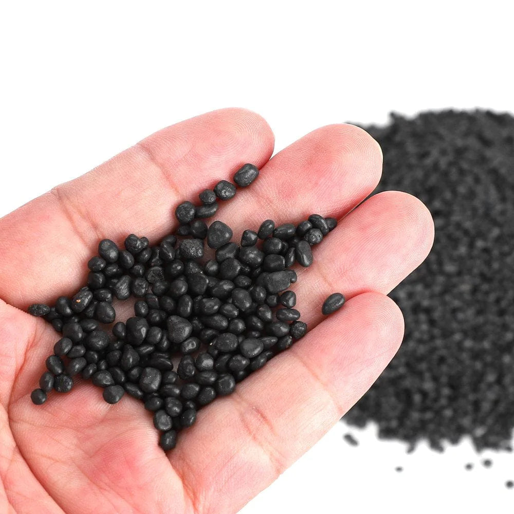 Zerodis Aquarium Black Gravel Fish Tank Water Plants Mud Aquarium Substrate Soil for Aquariums Landscaping Vases Plants 1Kg Animals & Pet Supplies > Pet Supplies > Fish Supplies > Aquarium Gravel & Substrates Zerodis   