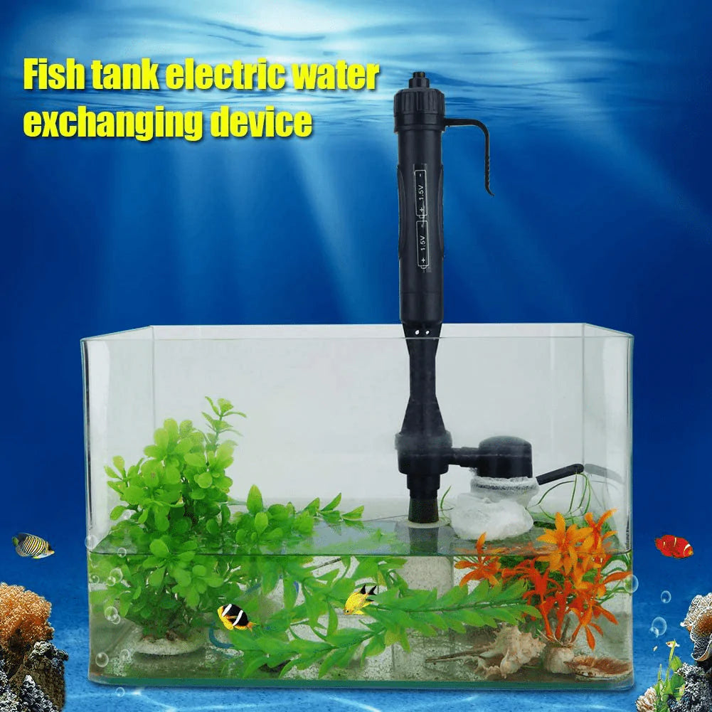 Zerodis Automatic Aquarium Water Cleaning Tools, Fish Tank Electric Aquarium Water Changer Cleaner Gravel Cleaner Pump Filter