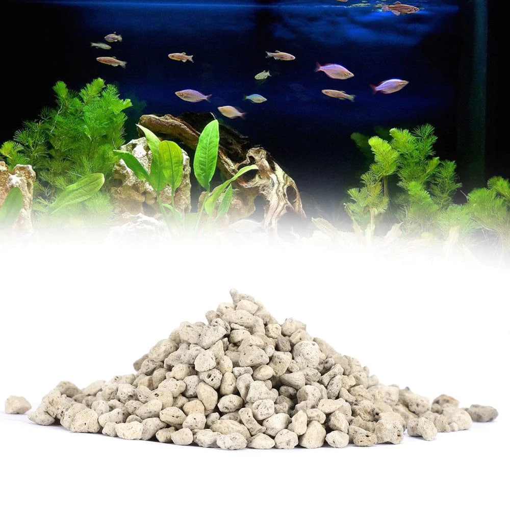Zerodis Fish Tanks Pebbles Aquarium Gravel Pumice Stone for Decoration Fish Tanks Animals & Pet Supplies > Pet Supplies > Fish Supplies > Aquarium Gravel & Substrates Zerodis   