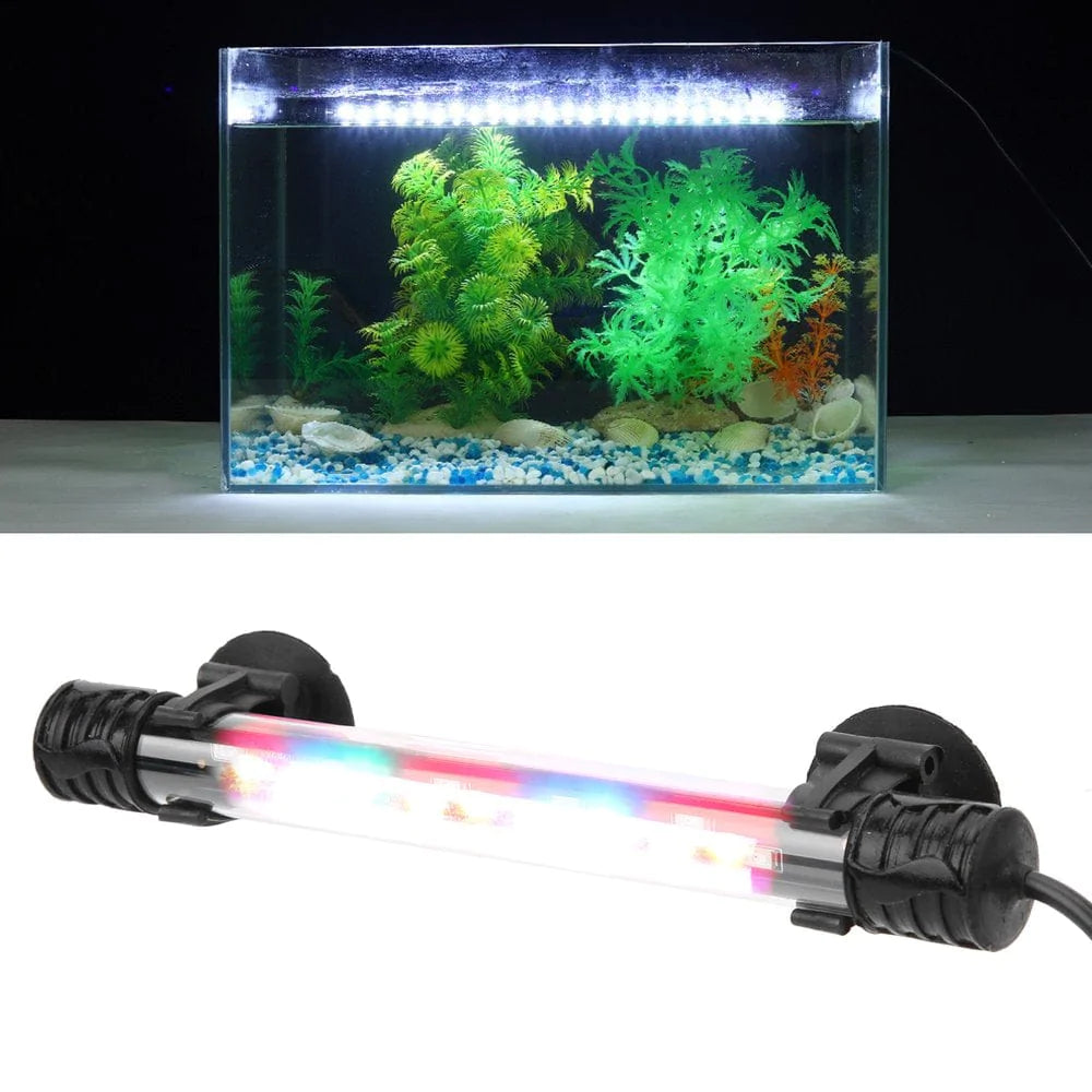 Zerodis LCD Lamp Fish Tank Fish Bowl Aquarium Lamp Waterproof High‑Brightness LED Light with Suction Cup for Fish Tank Aquarium Animals & Pet Supplies > Pet Supplies > Fish Supplies > Aquarium Lighting Zerodis   