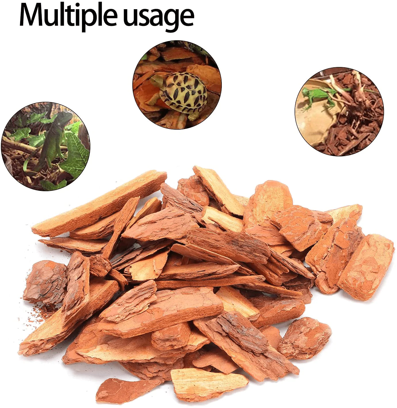 Zerodis Pine Bark Granule Bedding, Bark Bedding Reptile Box Substrate Clean Loose Breeding and Bedding Flooring for Reptiles Snakes, Tortoise, and Amphibians(Large Particles 250G) Animals & Pet Supplies > Pet Supplies > Reptile & Amphibian Supplies > Reptile & Amphibian Substrates Zerodis   