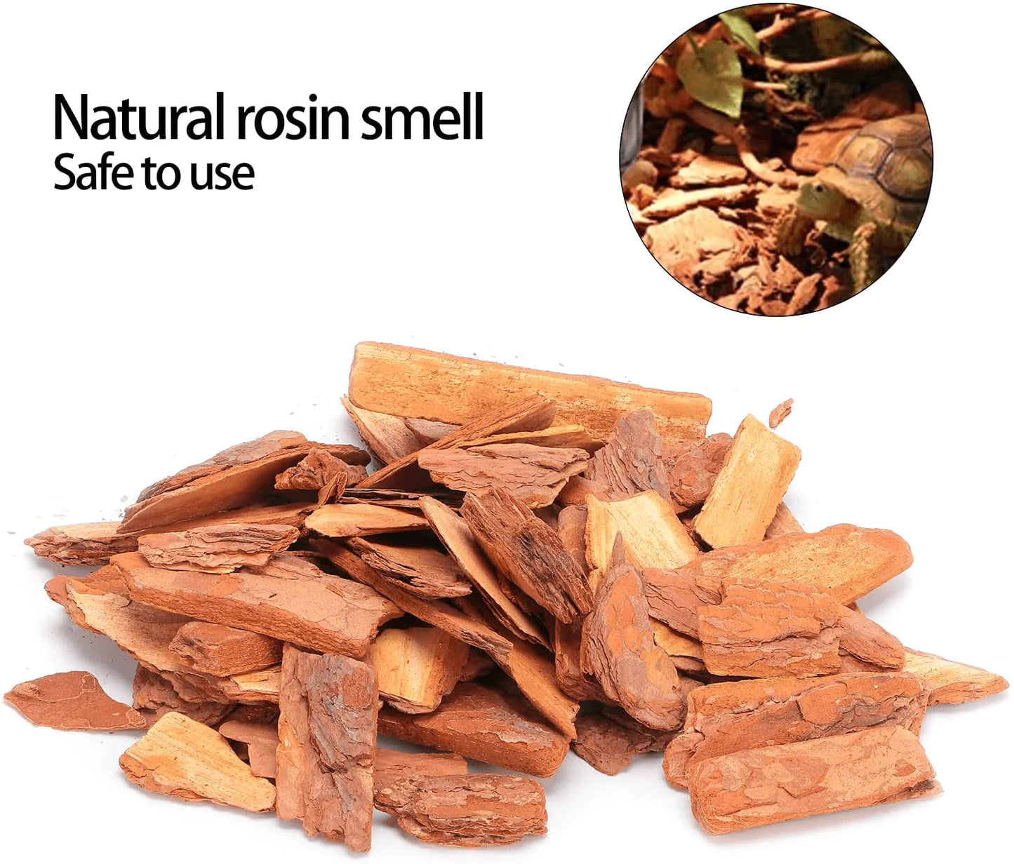 Zerodis Pine Bark Granule Bedding, Bark Bedding Reptile Box Substrate Clean Loose Breeding and Bedding Flooring for Reptiles Snakes, Tortoise, and Amphibians(Large Particles 250G) Animals & Pet Supplies > Pet Supplies > Reptile & Amphibian Supplies > Reptile & Amphibian Substrates Zerodis   