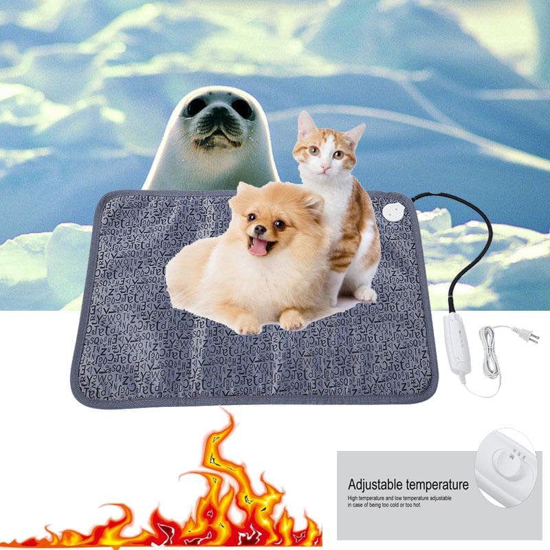 Zerone Pet Electric Blanket Waterproof Warmer Heater Heated Kennel Pet Bed Pad Mats Dog Cat Puppy Heating Blanket Warm Pads Animals & Pet Supplies > Pet Supplies > Cat Supplies > Cat Beds Zerone   