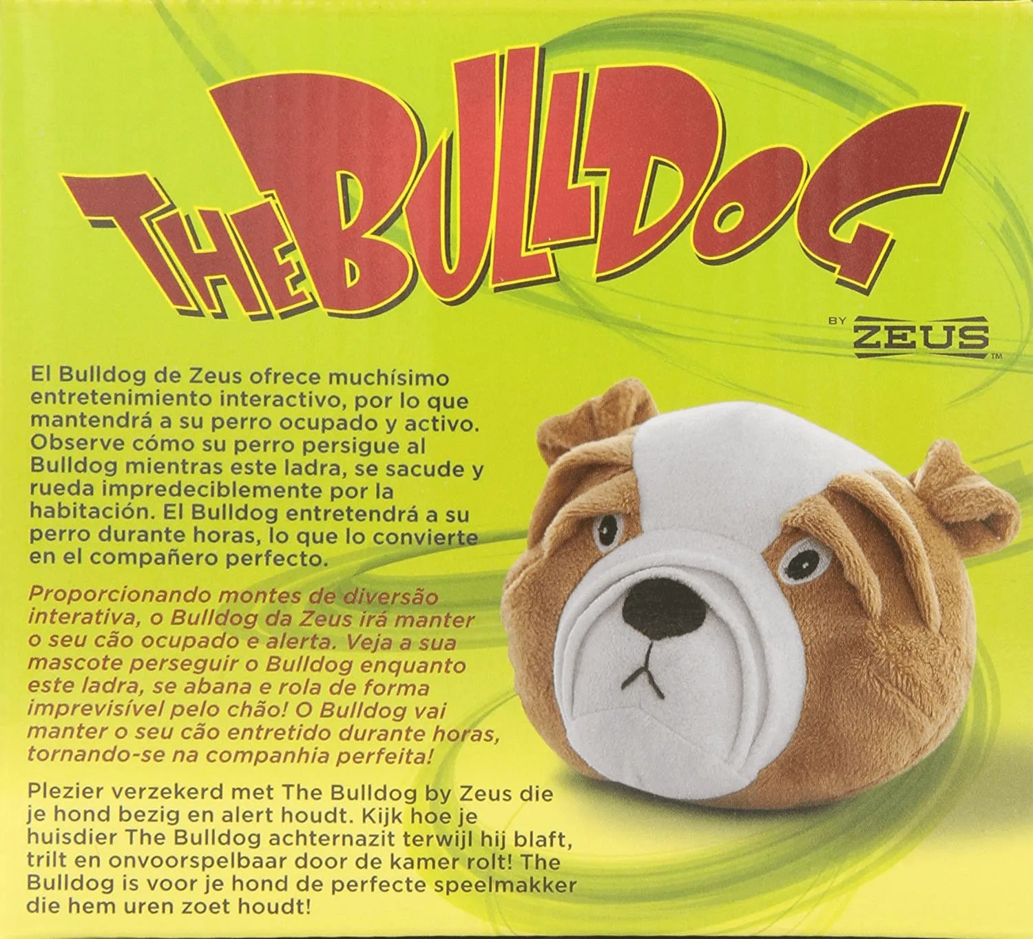 ZEUS the Bulldog, Interactive Dog Toy for Large & Small Dogs, Durable Dog Toy for Boredom Animals & Pet Supplies > Pet Supplies > Dog Supplies > Dog Toys ZEUS   
